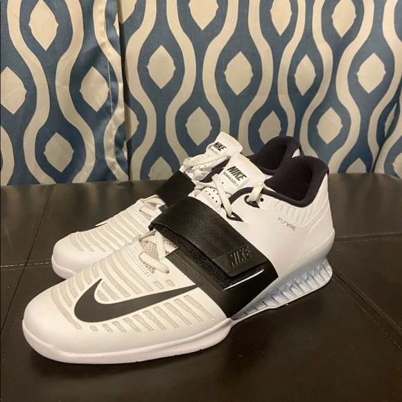 nike romaleos 3 white black